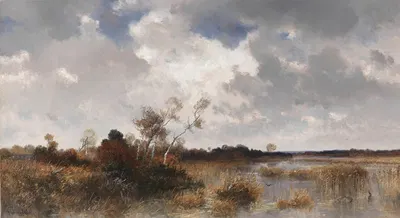 Mooslandschaft im Herbst by Josef Wenglein, 1900 — digital art print download