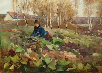 Крестьянка на свекольном поле by Карл Хагемейстер, 1885 — digital art print download