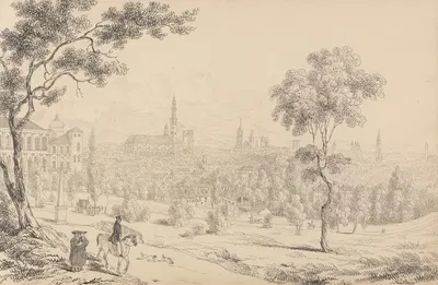 City of Vicenza by Сэр Чарльз Д'Ойли, 1840 — digital art print download