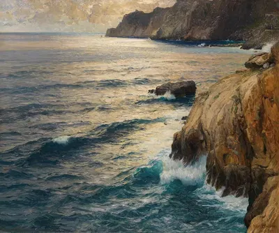 Залив сирен на Капри by Карл Теодор Бёме, 1893 — digital art print download