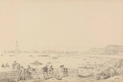 Leghorn, Villa Caprille – General View by Сэр Чарльз Д'Ойли, 1841 — digital art print download