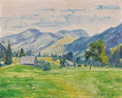 Светлый летний день в Альгой (Унтерйох при Хинделанге) by Отто Модерсон, 1927 — digital art print download