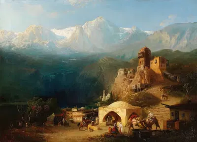 Из Северного Кавказа by Пауль фон Франкен, 1876 — digital art print download