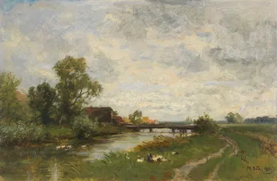 У Ампера by Филипп Рёт, 1910 — digital art print download
