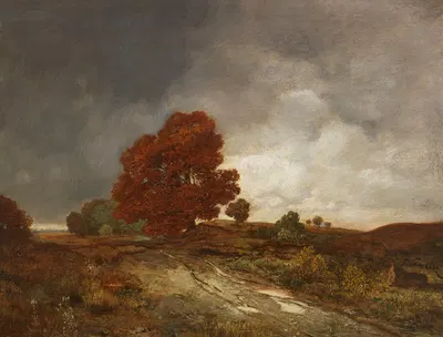 Осенний пейзаж by Тони фон Штадлер, 1900 — digital art print download