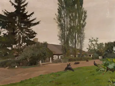 Усадьба в Шештокай by Вацлав Белявский, 1934 — digital art print download