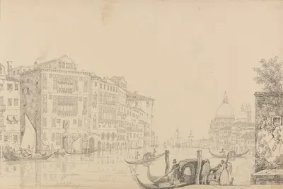 View on the Grand Canal by Сэр Чарльз Д'Ойли, 1840 — digital art print download