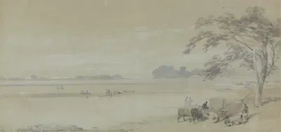 Water View near Calcutta by Сэр Чарльз Д'Ойли — digital art print download