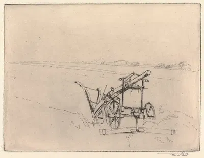 Норфолкский плуг by Сэр Фрэнк Шорт, 1904 — digital art print download