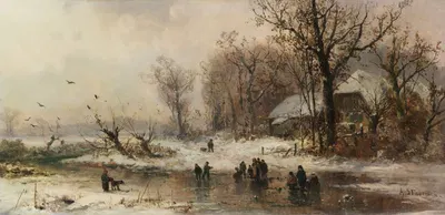 Ледяные удовольствия by Адольф Штадеманн, 1860 — digital art print download