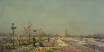 Тюльпанные поля by Адриен-Луи Демон, 1883 — digital art print download