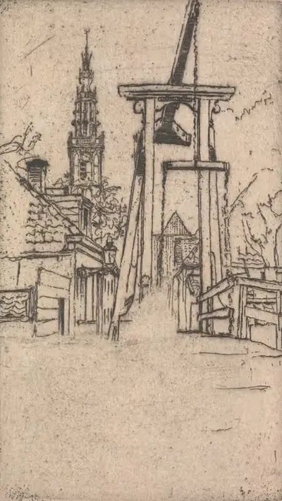 Квакелбург, Эдам by Сэр Фрэнк Шорт, 1892 — digital art print download