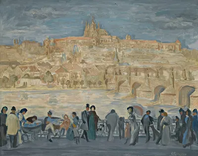 View Of Prague Castle by Antonin Procházka — digital art print download