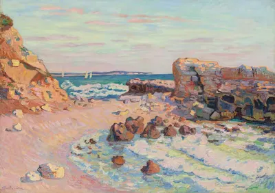 La Pierriere À Saint-Palais, Marée Montante by Armand Guillaumin — digital art print download
