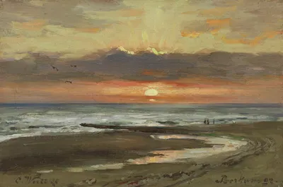 Закат на Боркуме by Карл Вутке, 1892 — digital art print download