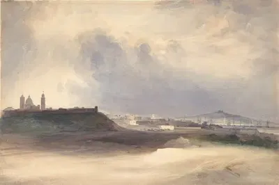 Подход к Монтевидео, Уругвай by Конрад Мартенс, 1832 — digital art print download