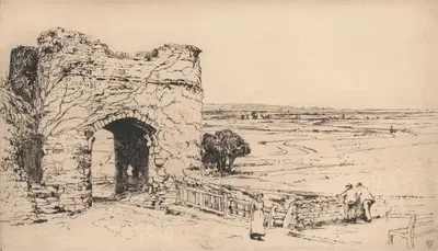 Ворота Странд, Уинчелси by Сэр Фрэнк Шорт, 1910 — digital art print download