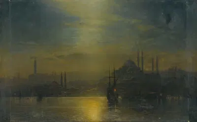 Золотой Рог – Ноктюрн by Эрнест Карл Эйген Кёрнер, 1874 — digital art print download