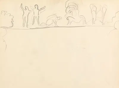 Cave of the Golden Calf; Figure Studies by Спенсер Фредерик Гор, 1912 — digital art print download