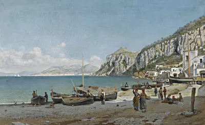 Capri by Federico del Campo, 1882 — digital art print download