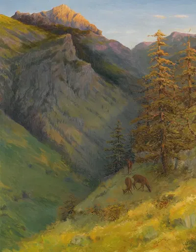 Августенберг из долины Мальбунталь by Ганс Гантнер, 1901 — digital art print download