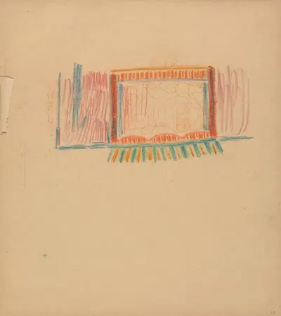 Cave of the Golden Calf; Study for Stage by Спенсер Фредерик Гор, 1912 — digital art print download