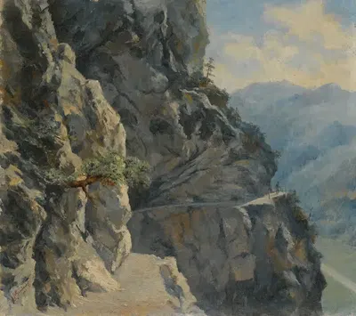 Фюрстенштайг в Лихтенштейне by Ганс Гантнер, 1901 — digital art print download