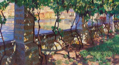 Пергола кафе Парадизо в Торболи by Ганс Лиццманн, 1911 — digital art print download