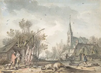 Ноябрь by Хендрик Мейер, 1772 — digital art print download