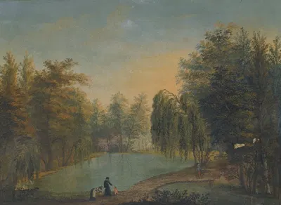 The Banks Of The Thess, Mährisch Schönberg by Hugo Darnaut — digital art print download