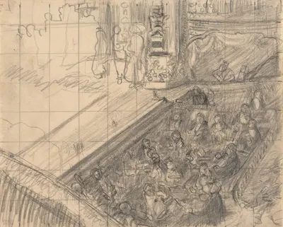 The Alhambra Theatre, 'On the Sands' by Спенсер Фредерик Гор, 1910 — digital art print download
