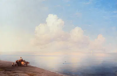 Спокойное море by Иван Константинович Айвазовский, 1887 — digital art print download
