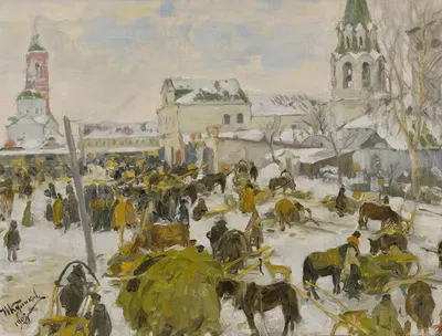 Площадь города Муром by Иван Семёнович Куликов, 1923 — digital art print download