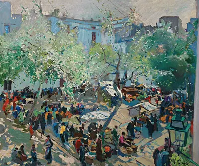 Площадь Пау Касалса, Виланова by Хоакин Мир Тринксе, 1936 — digital art print download