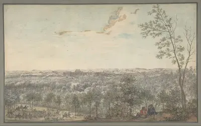 Версаль, вид с юго-запада by Луи Николя де Леспинас, 1779 — digital art print download