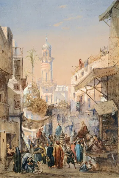 Мечеть Мумайед Султан by Луи-Амабль Крапле, 1858 — digital art print download