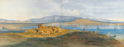The Harbour Of Piraeus by Ludwig Lange — digital art print download
