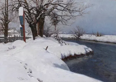 Дахауэр зимний день by Отто Штрицель, 1926 — digital art print download