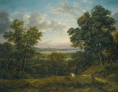 Вид на Гринвич из Чарлтон Вуда, рядом с Вулвичем by Патрик Насмит — digital art print download
