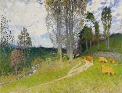 La Montée Au Pâturage by Pierre-Eugène Montézin — digital art print download