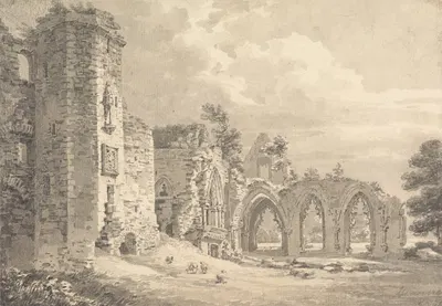 The Ruins of the College of Lincluden, near Dumfries by Thomas Hearne — digital art print download