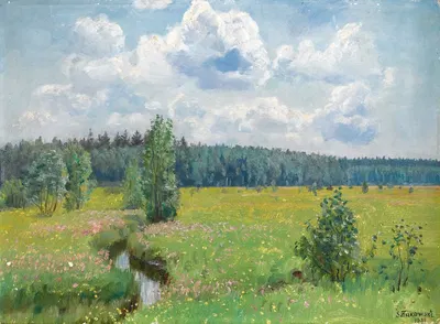 Луга леса Свислочка – палящий июнь by Станислав Жуковский, 1938 — digital art print download