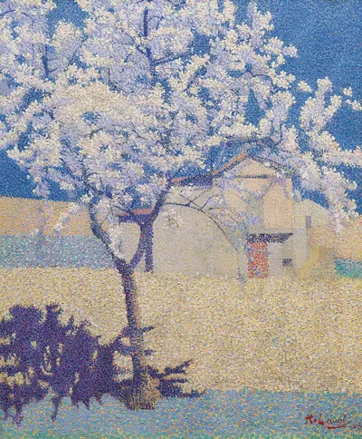 Цветущее дерево by Ахилле Ложе, 1893 — digital art print download
