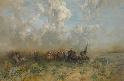 The Rout by Alberto Pasini, 1884 — digital art print download
