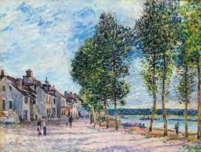 La Seine À Bougival by Alfred Sisley — digital art print download