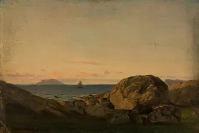 Часть от Ставенес, Сёндфьорд by Амальдус Нильсен, 1866 — digital art print download