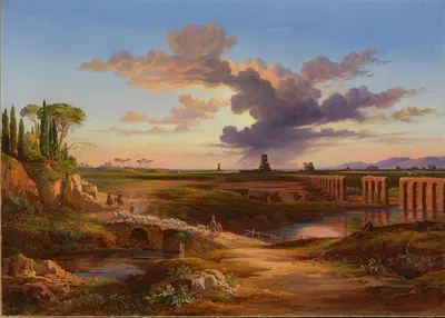 La Via Appia, Campagna Romana by Arthur John Strutt, 1860 — digital art print download
