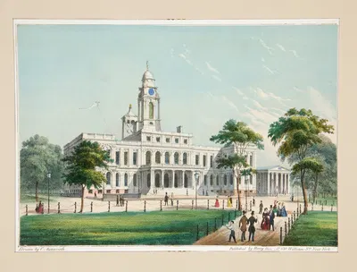 Городская ратуша by Чарльз Аутенриет, 1850 — digital art print download
