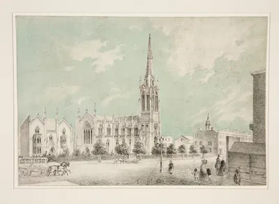 Церковь Грейс by Чарльз Аутенриет, 1850 — digital art print download