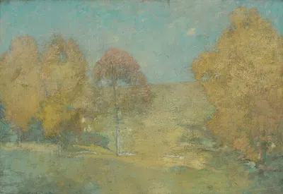 Autumn Morning-Fading Moon by Emil Carlsen — digital art print download